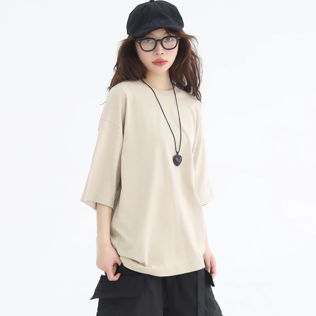 【特价款】【净版纯色纯棉短袖小众打底T恤】