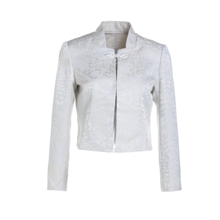 早秋新款时尚休闲设计师立领女士长袖短外套