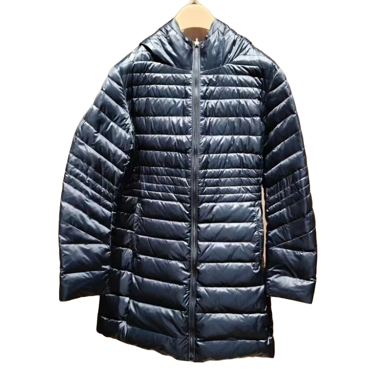 L·W/画而诗冬季新款保暖连帽外套服舒适女外套休闲中长款LAJ99020