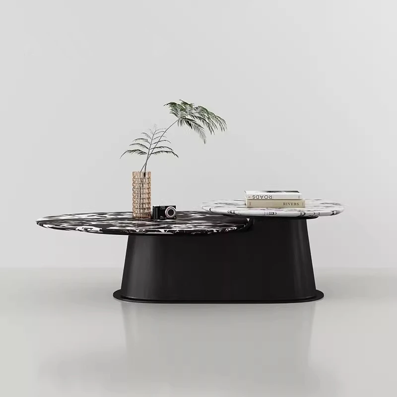 大理石茶几意式极简客厅家用轻奢高级感小户型异形艺术2025新款桌