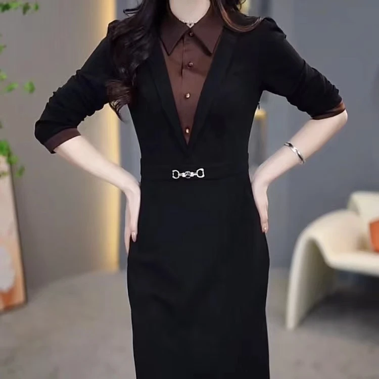 邦美迪 YHM  秋季新款时尚气质连衣裙