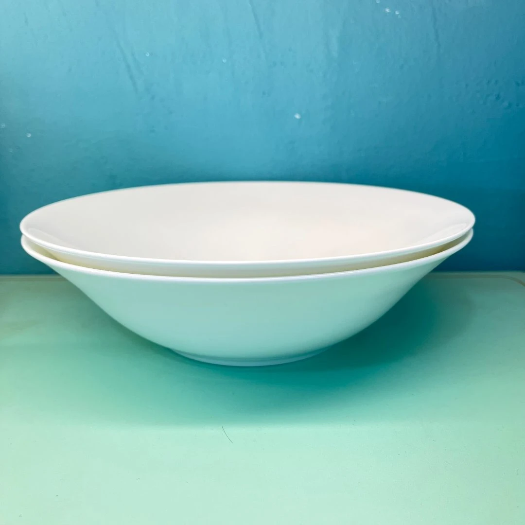 【纯白骨瓷九斗碗】骨瓷9英寸(≈23.5cm)九斗碗汤碗面碗大碗菜碗