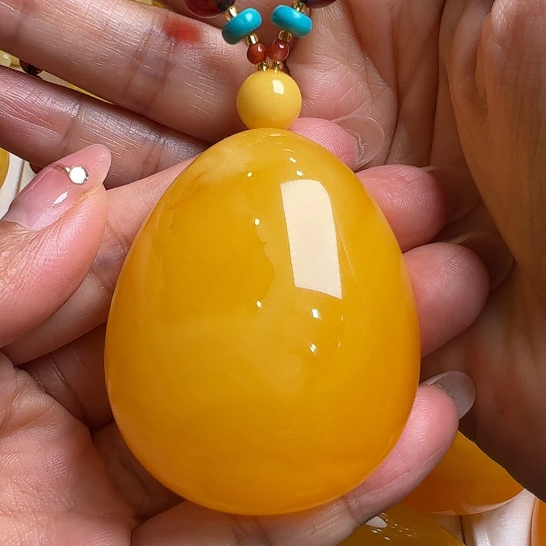 蜜蜡毛衣链未镶嵌无优化