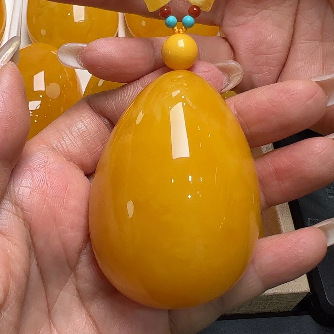 蜜蜡毛衣链未镶嵌