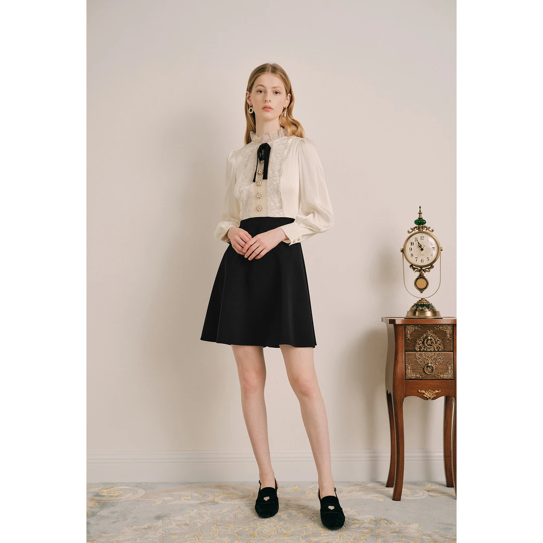 OBBLIGATO奥丽嘉朵23秋休闲裙子小香风气质连衣裙1C33305030