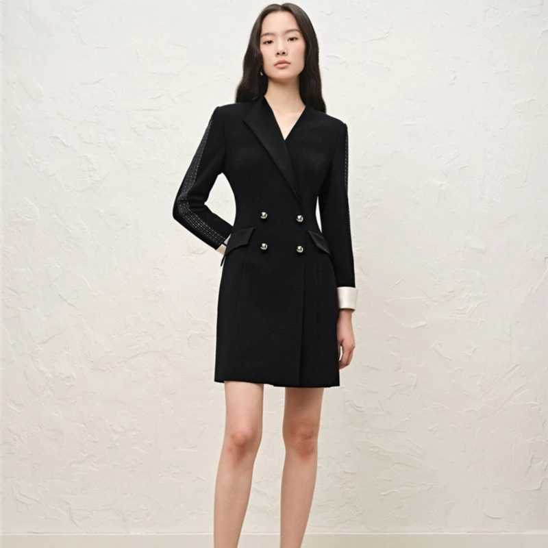 OBBLIGATO/奥丽嘉朵奥丽嘉朵2022年早秋新款AB领连衣裙1C32305370