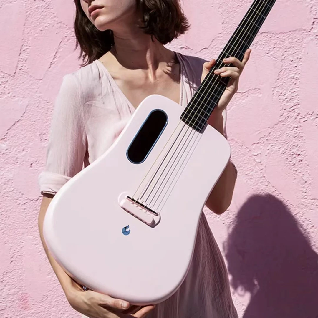 拿火民谣吉他LAVA ME 2碳纤维初学者正品粉色电箱旅行36寸