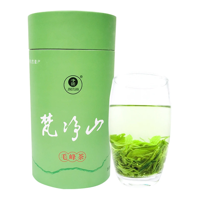 JINGTUAN/净团2023新茶绿茶贵州梵净山明前毛峰茶叶罐装100g