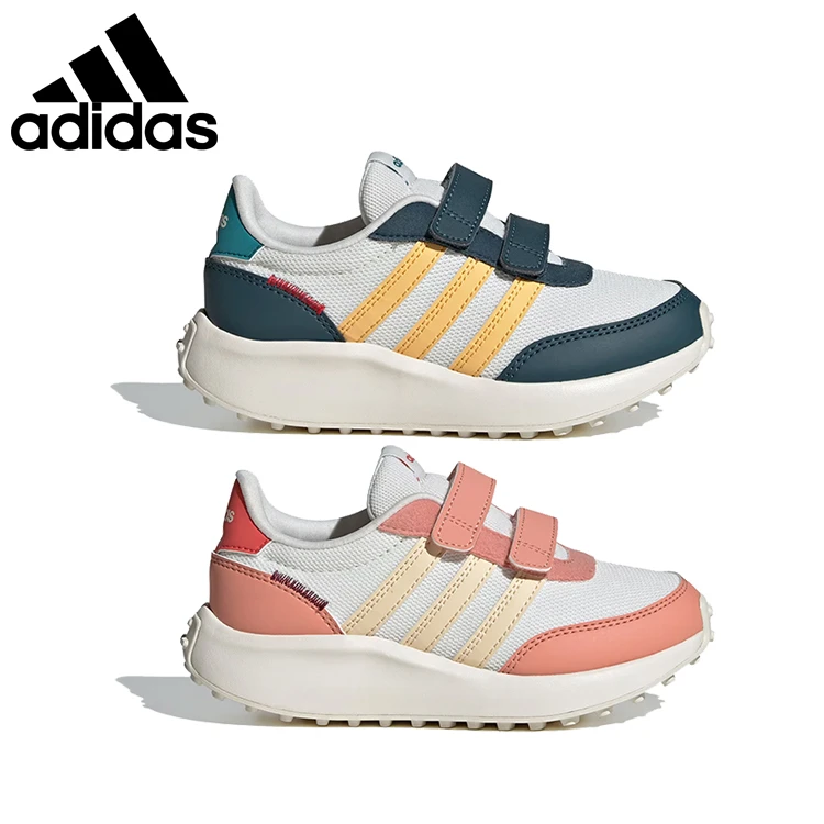 adidas阿迪达斯童鞋新款中童魔术贴运动休闲跑步运动鞋IE8833