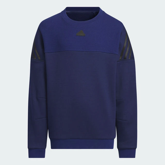 adidas/阿迪达斯童装秋冬新款圆领套头宽松中大童抓绒卫衣JI6142