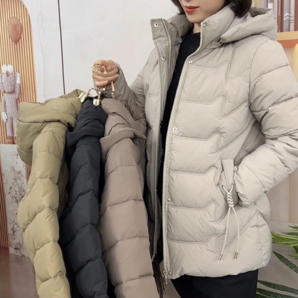 中长款直筒活帽棉服678-07