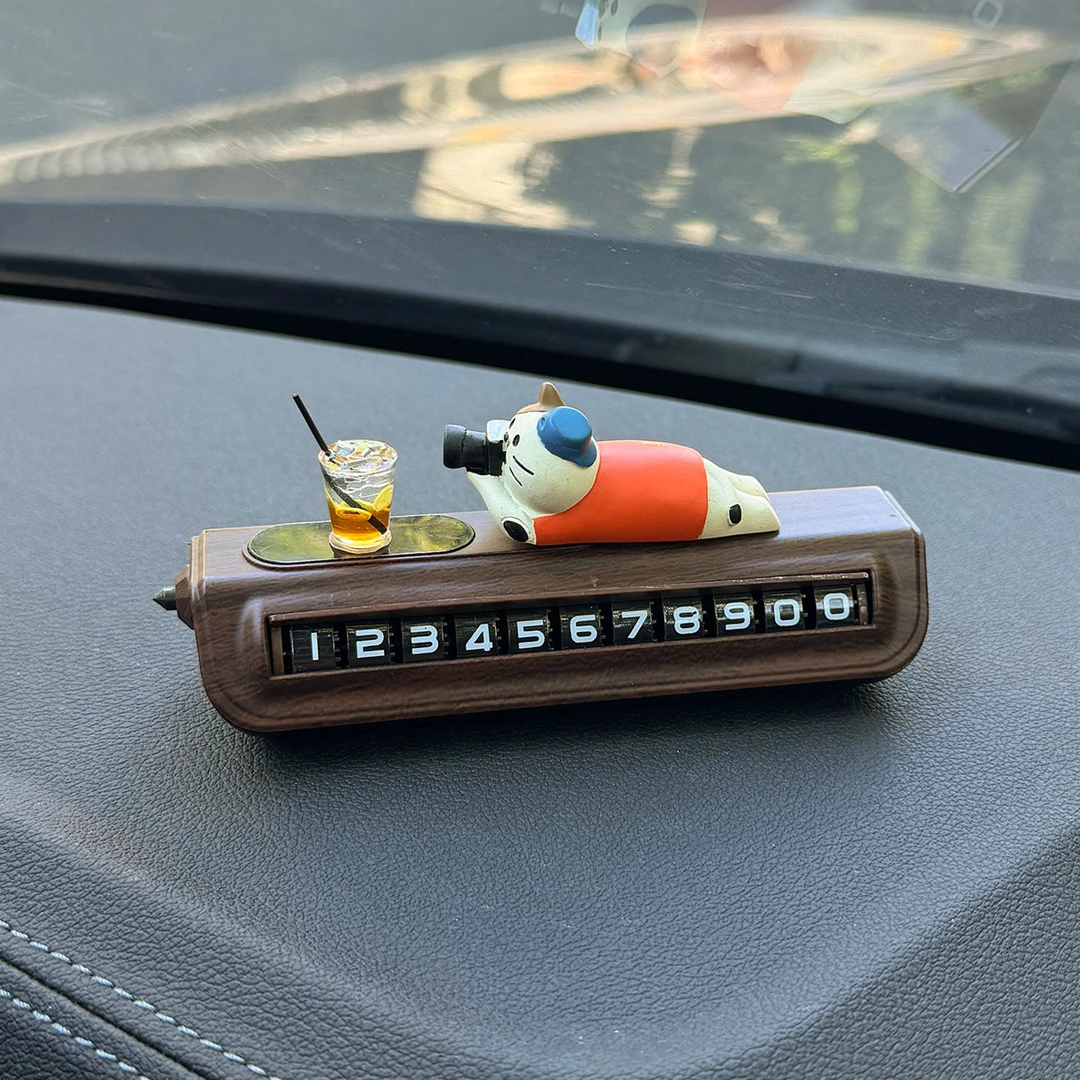 「摄影猫」停车号码牌临时挪车电话牌高级感汽车电话留号器女士用