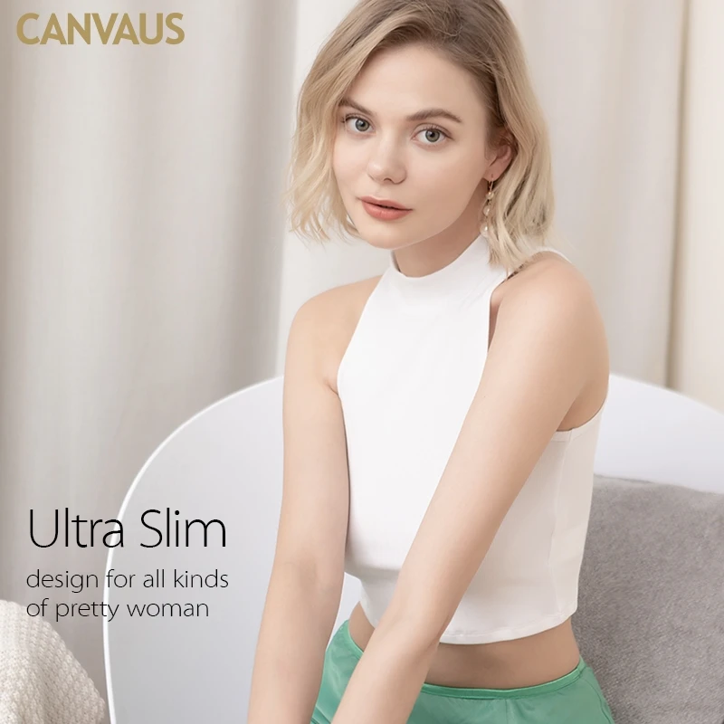 CANVAUS女装吊带千金穿搭清冷感炸街女装无袖穿吊带的内衣推荐