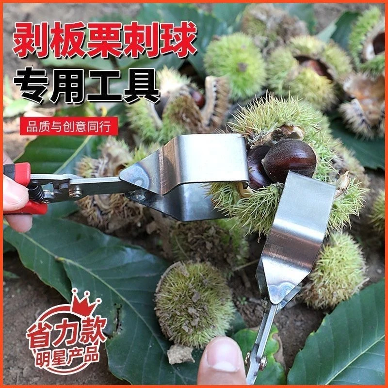 板栗超省力脱蓬器板栗剥壳器开口夹板栗刺球开壳工具剥板栗刺神器