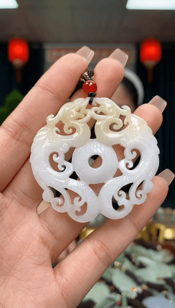 【闪购商品】和田玉颈饰未镶嵌龙凤