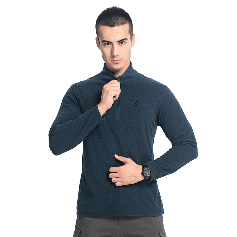 鹰爪第六代穿梭者立体方格轻量半拉链抓绒衣新雪丽棉加强版