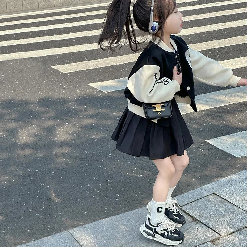 【小扬哥推荐】女童外套棒球服套装儿童秋装2023新款春秋洋气上衣