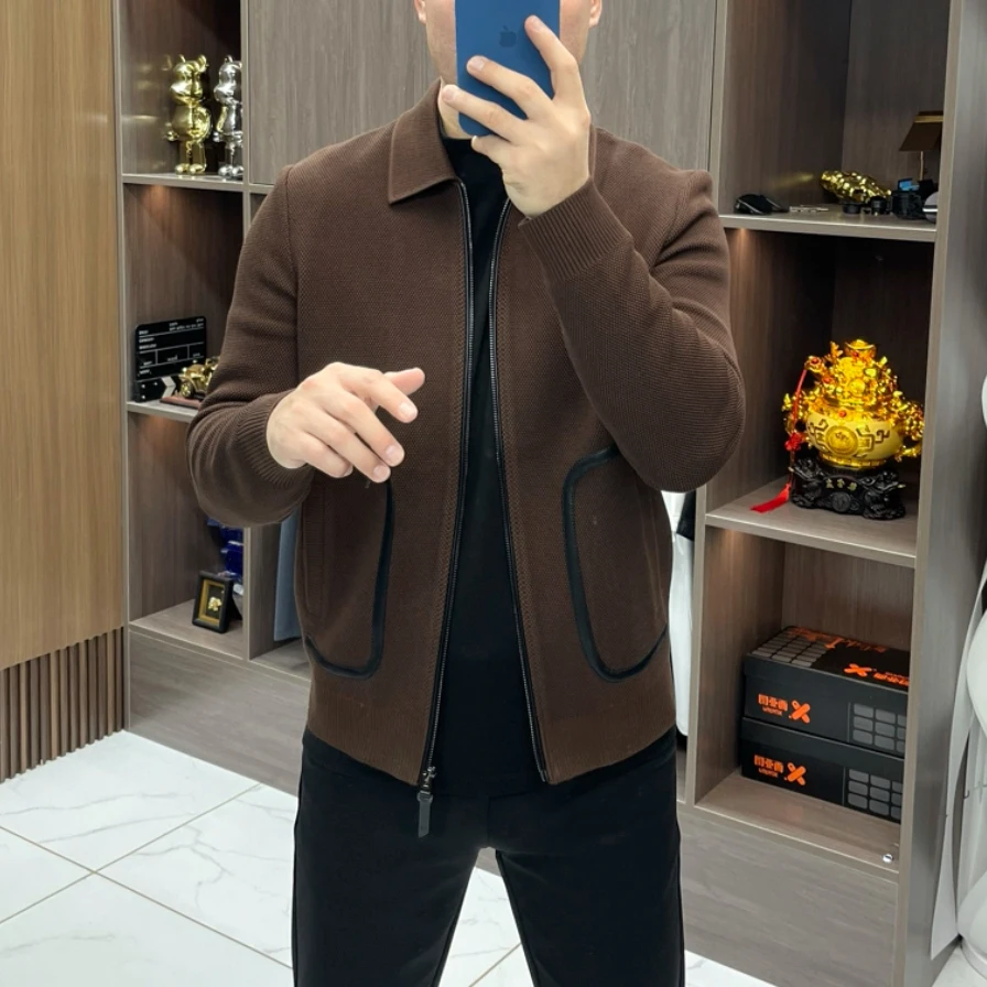 88055春季行政夹克男士商务外套休闲时尚男装翻领潮流百搭外衣