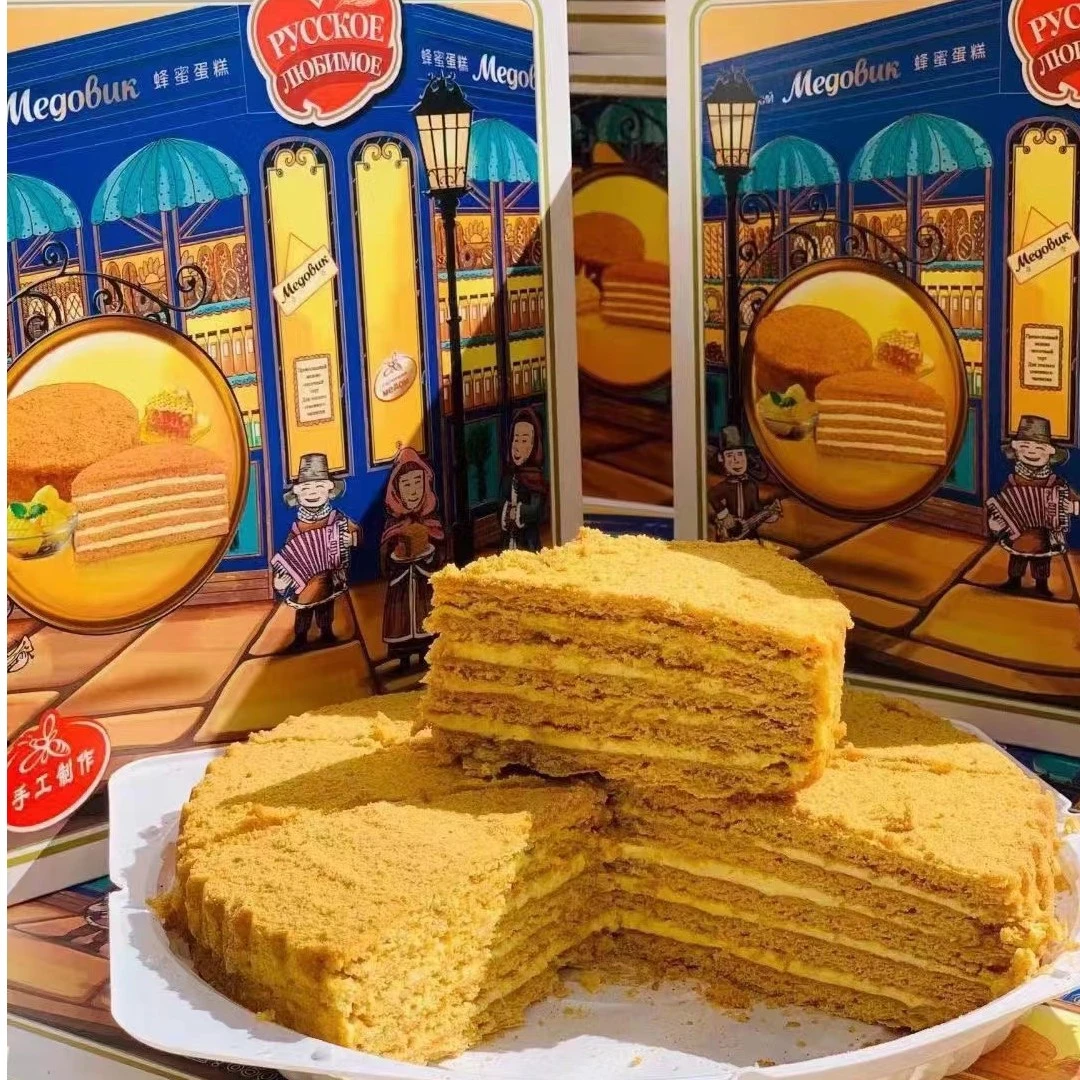 俄之恋蜂蜜蛋糕(提拉米苏650克一盒）