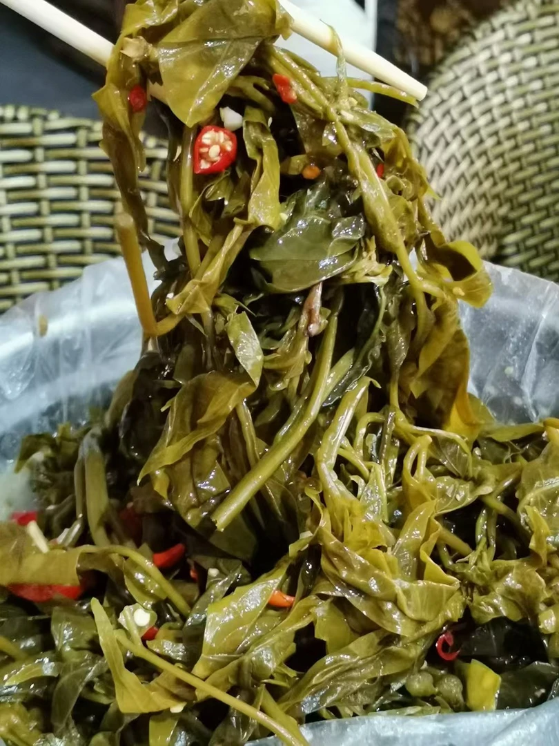云南普洱特产腌树头菜(鸡爪菜)700克1瓶