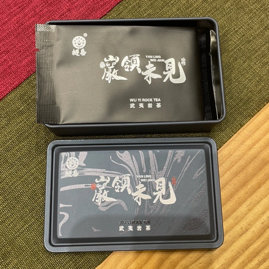 武夷岩茶岩领未见肉桂茶叶铁盒单泡装