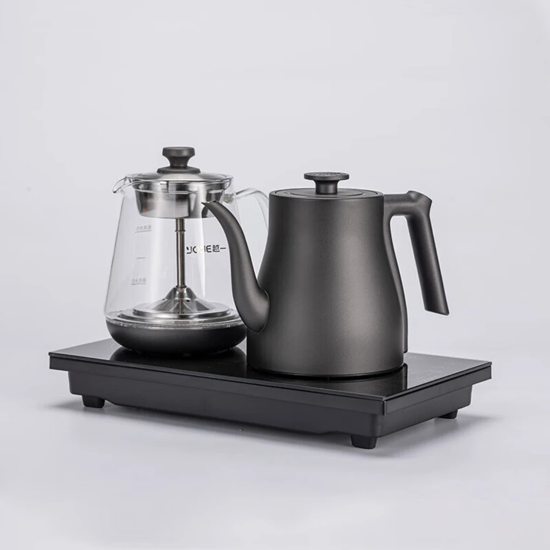 越一智能烧水壶K90全自动上水电茶炉双炉泡茶壶蒸汽喷淋煮茶器