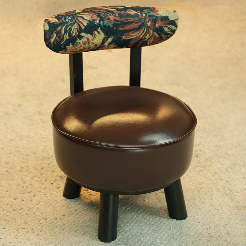 客厅小凳子家用矮凳旋转小沙发椅儿童家具单人沙发时尚轻奢靠背椅