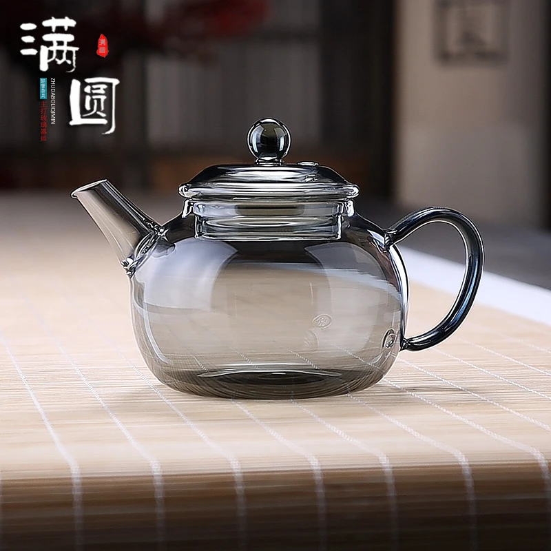 轻奢迷你玻璃功夫茶壶泡红茶沏绿茶高硼硅小型茶器耐热小容量茶具
