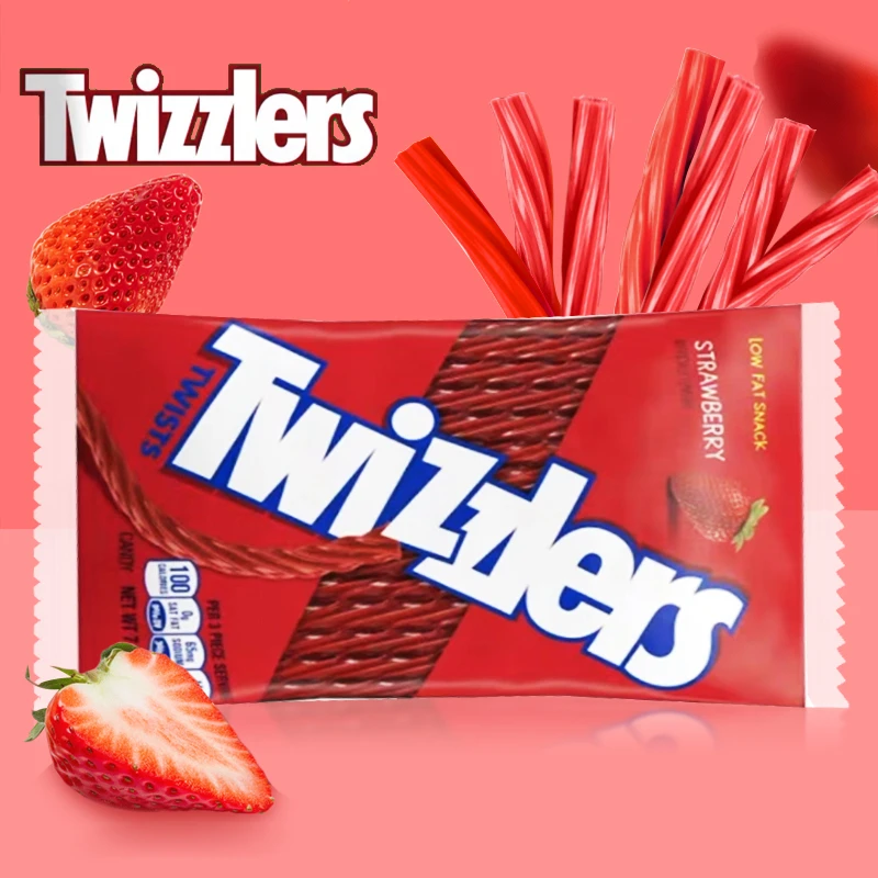 美国进口Twizzlers多滋乐彩虹扭扭糖搞怪糖果整蛊创意詹姆斯同款