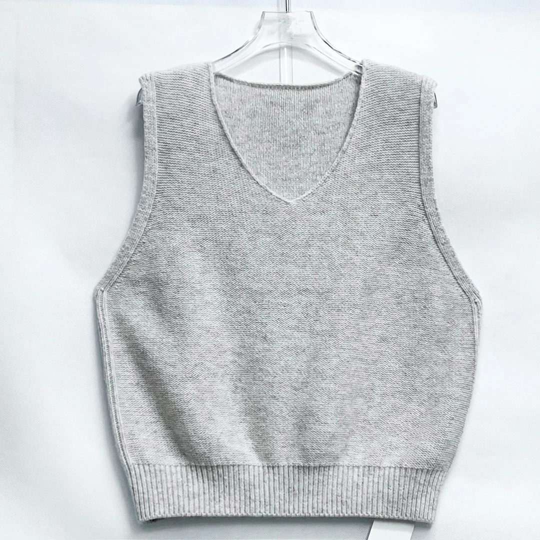 秋冬新款时尚宽松甜美针织毛衣马甲女N7DNZ3360