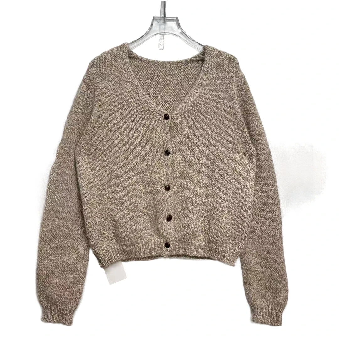 秋冬新款时尚宽松甜美针织毛衣女N7AMZ3744