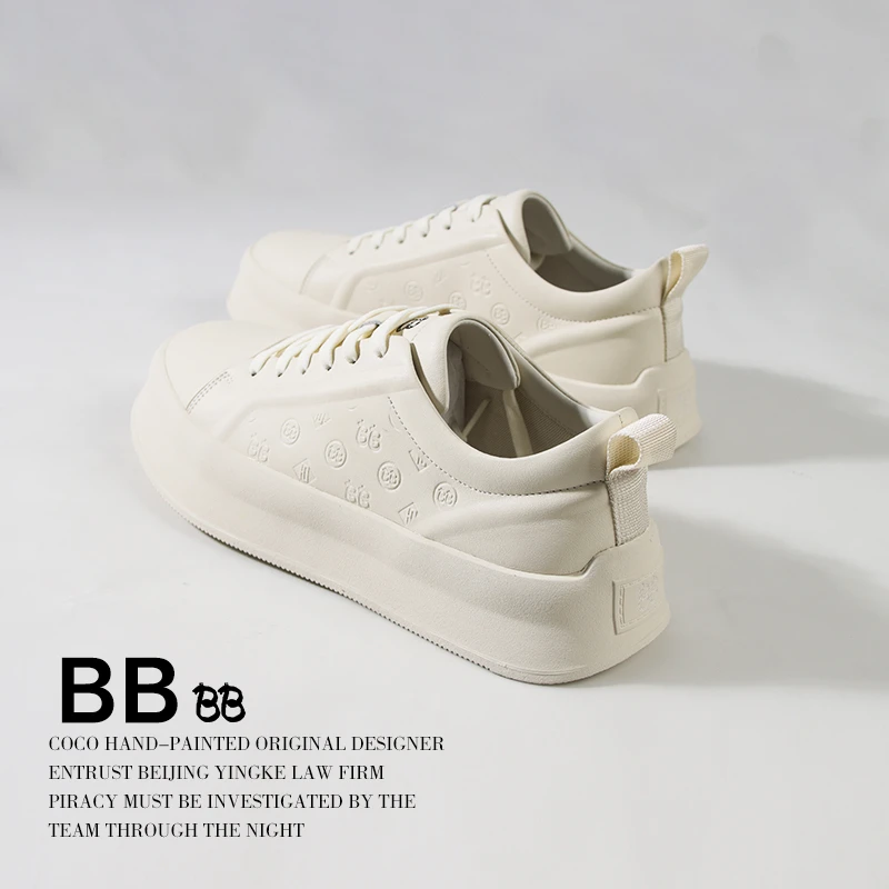 BB 牛皮限定版运动鞋时尚设计男鞋休闲新款百搭男鞋 潮 JZ001