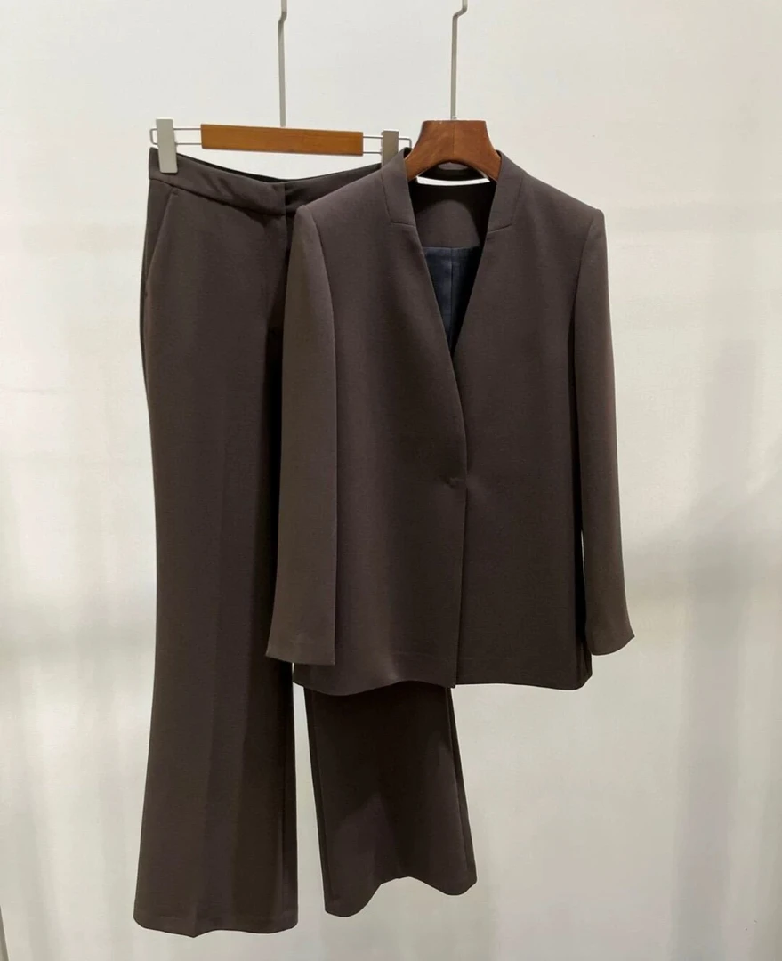 迦系2024年秋季新款气质通勤套装