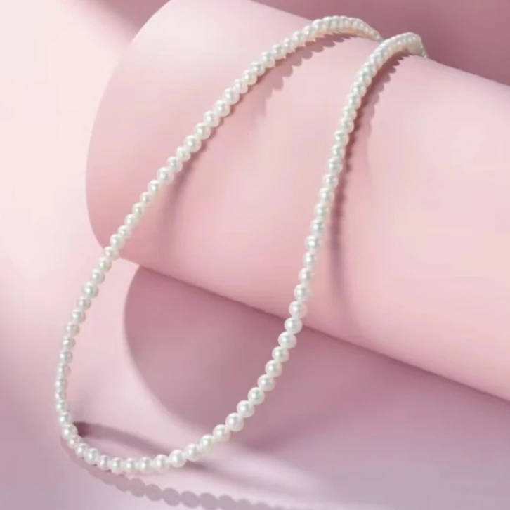 134 经典小米珍珠项链