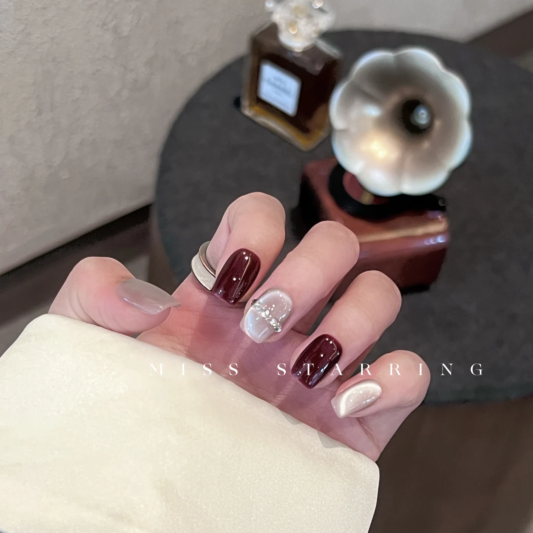 【好运连连】主角小姐纯手工设计穿戴甲 瓷白猫眼红色好运超显白