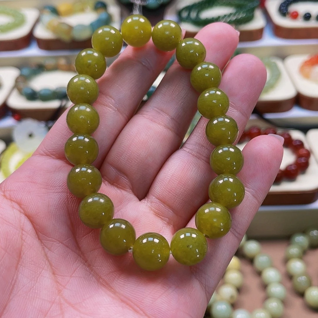 蛇纹石玉手链未镶嵌