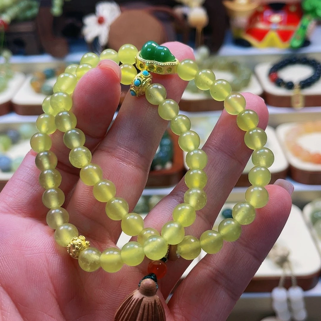 蛇纹石玉手链未镶嵌