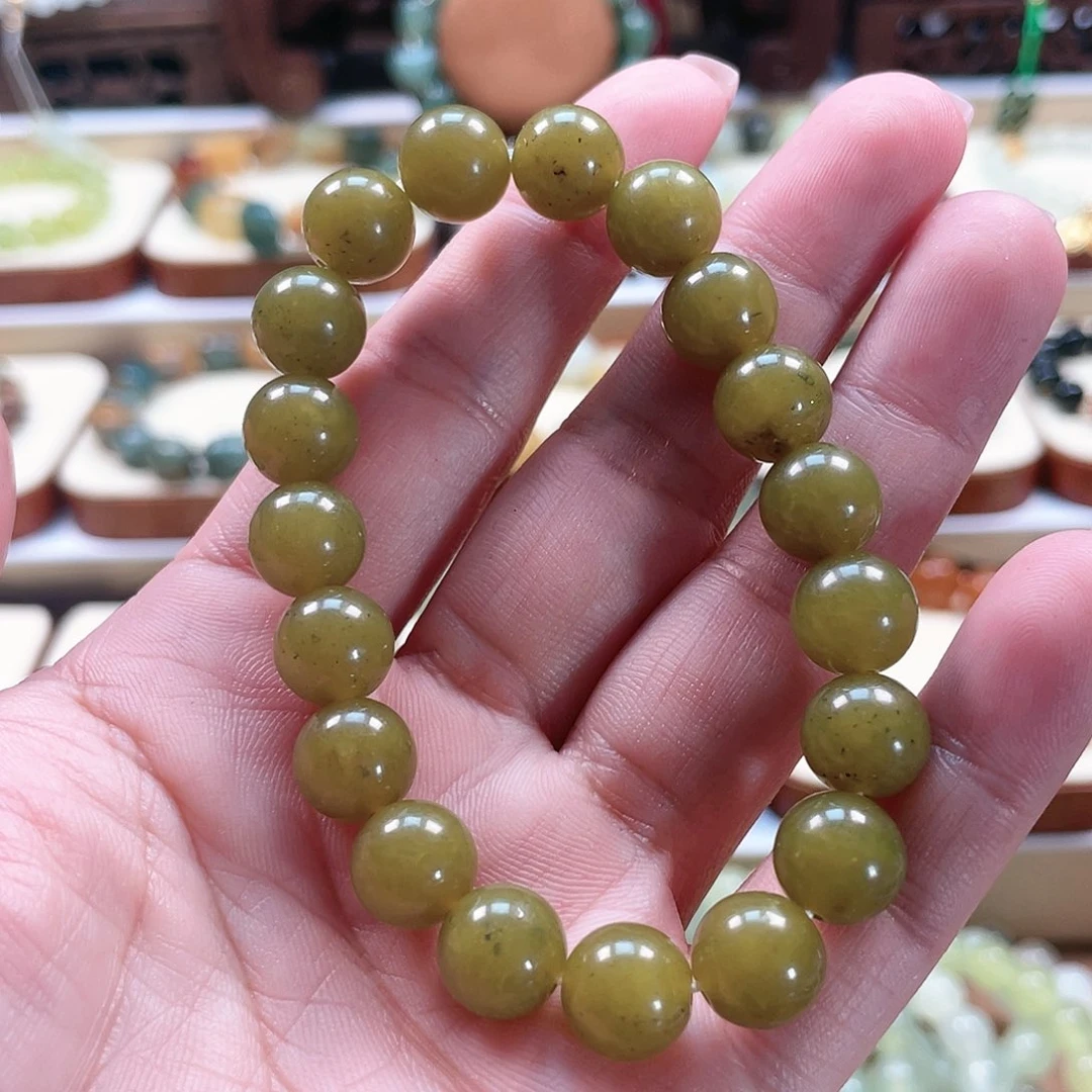 蛇纹石玉手链未镶嵌