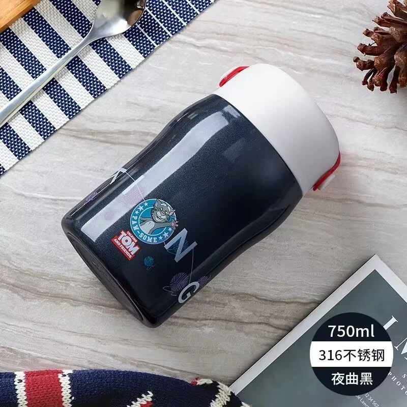 卡通316不锈钢焖烧杯 上班族便携式保温焖粥汤壶