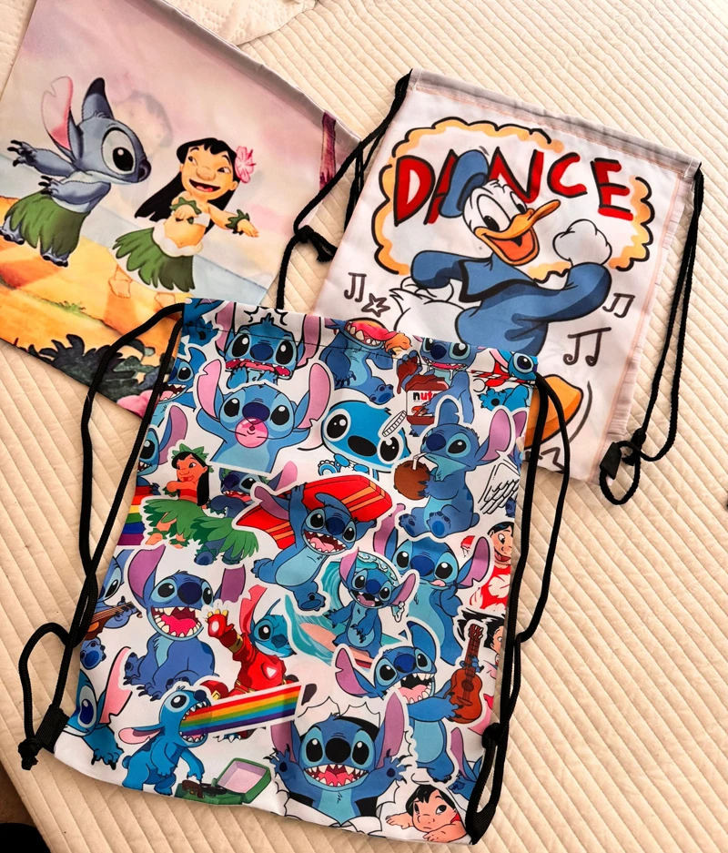 发5个！加厚牛津布抽绳双肩包38*31