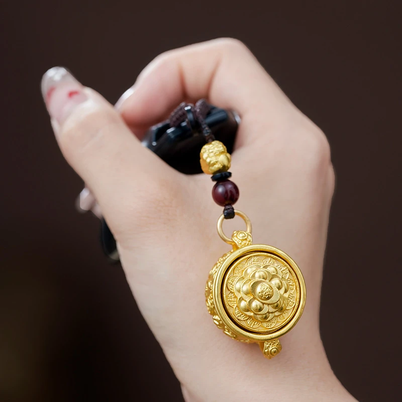 【先生推荐】2025新款聚寳盆转转随身挂饰汽车钥匙扣驾车个人用品