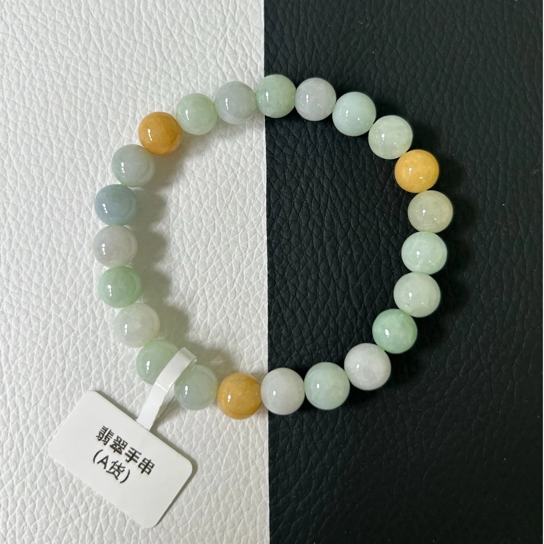 天然缅甸A货翡翠手串仙女气质款手串卡8＋