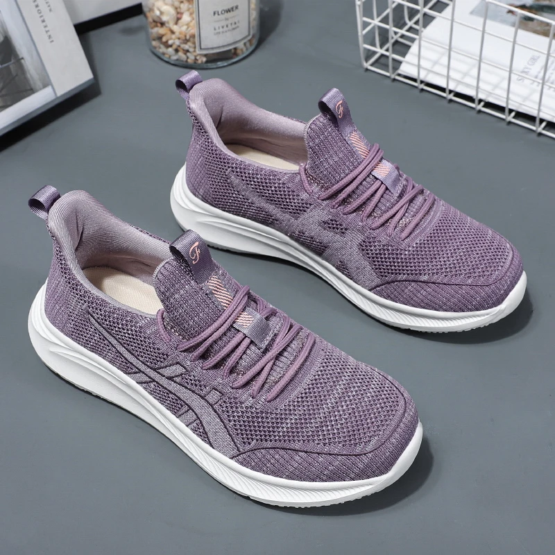 足力老人鞋女软底春秋透气网面妈妈老年人运动休闲鞋老北京布鞋女