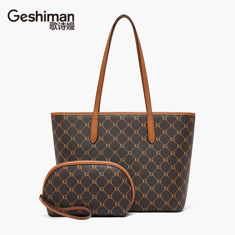 歌诗嫚品牌轻奢经典特大子母包时尚百搭中包单肩女士托特大号肩包