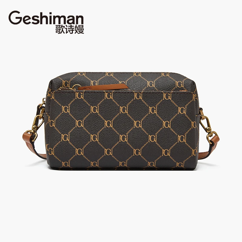 歌诗嫚品牌轻奢包包复古经典老钱风女包潮流百搭单肩斜跨小包包女