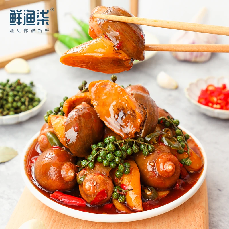 顺丰，主播推荐 鲜渔柒藤椒麻辣蘸汁鲍螺辣炒香辣红油老婆脚三口味