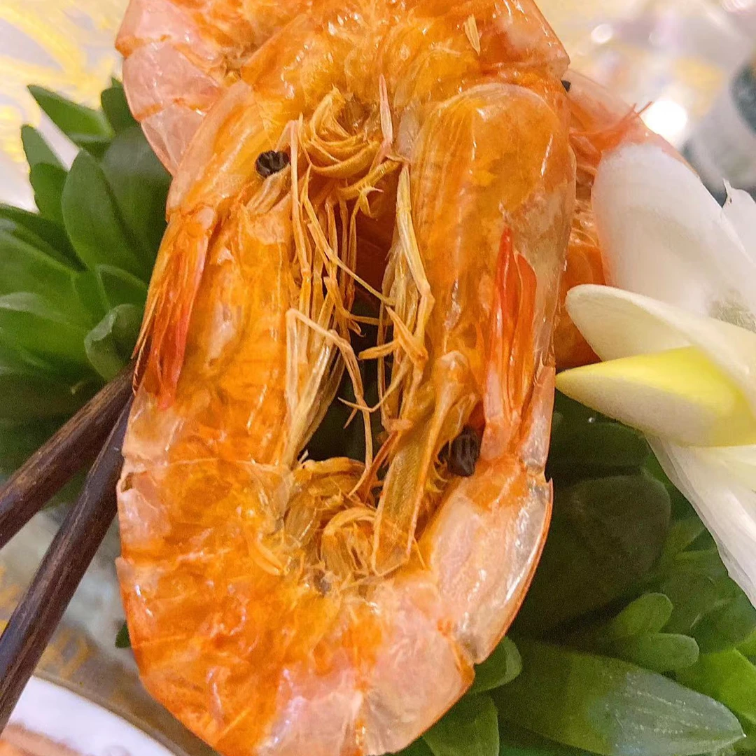对插大虾干盐田烤虾九成干无盐好吃美味淡干开袋即食干虾