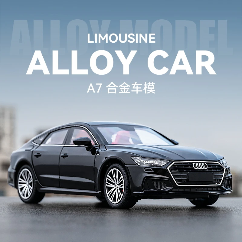 【新款推荐】1:24奥迪A7仿真合金车模汽车模型车摆件