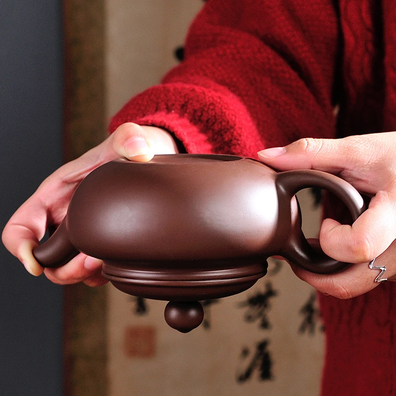 可倒立宜兴大号容量紫砂茶壶纯手工泡茶仿古壶功夫茶具套装家用