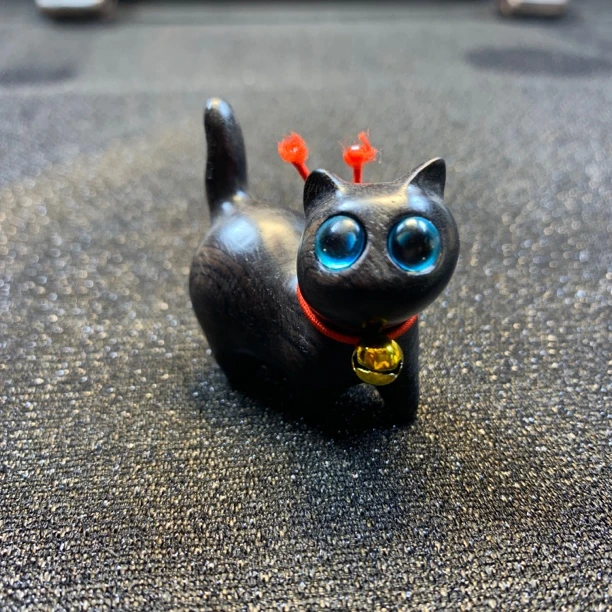 黑猫（黑檀木雕刻），精致佳佳